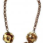Upcycled Rosa,chunky Neckl..
