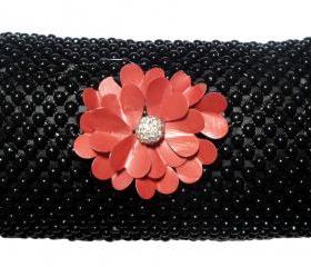 Upcycled coffee capsules clutch purse